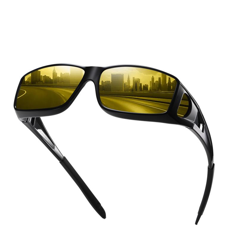 Elouria™ Night Driving Glasses – Anti-Glare Polarized HD Fit Over Glasses