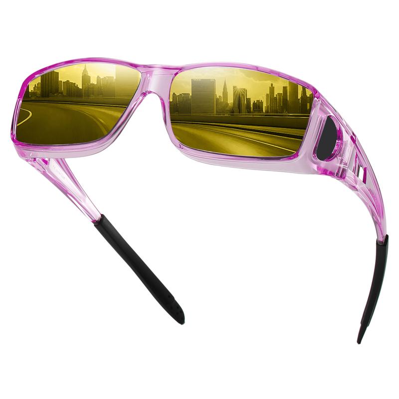 Elouria™ Night Driving Glasses – Anti-Glare Polarized HD Fit Over Glasses