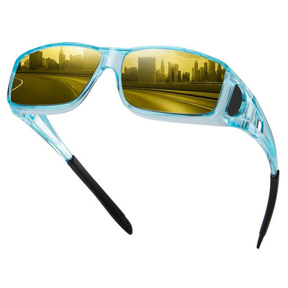 Elouria™ Night Driving Glasses – Anti-Glare Polarized HD Fit Over Glasses