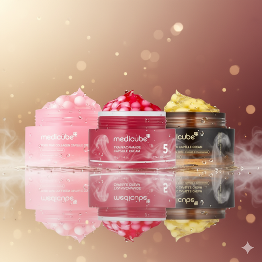 Mix & Match Boba Cream Set | South Korea Viral Capsule Creams for Uneven Skin Tone, Glow Hydration, Korean Skincare, K-beauty