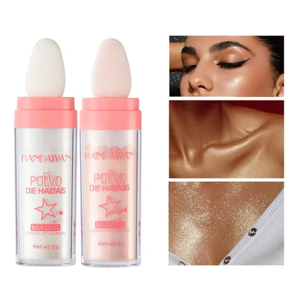 Fairy Dust Highlighting Powder - Full Body Pearlescent Glitter for Face and Eyes, Sparkling Party Holiday Body Glitter